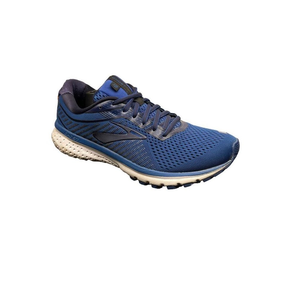 Brooks Mens Ghost 12 1103161D455 Blue Mesh Trail Running Shoes Sneakers Size 8.5